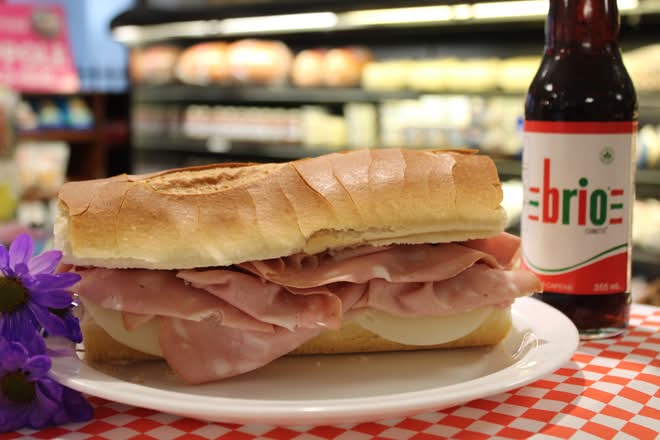 Mortadella and Cheese Sandwich