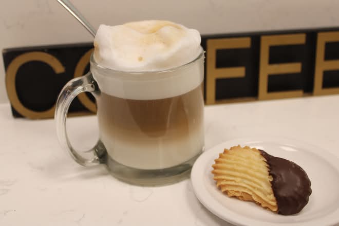 Latte with Cookie