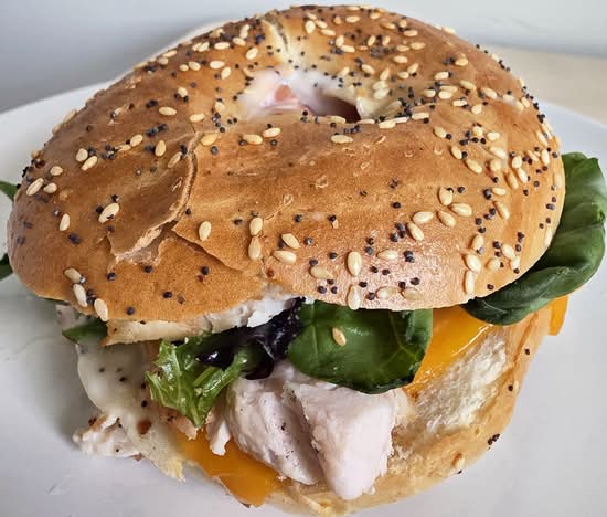 Turkey Bagel Sandwich