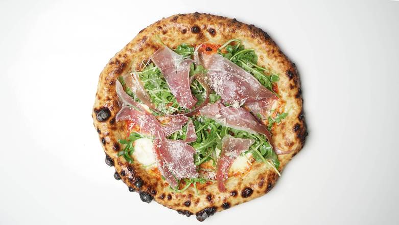 Parma Prosciutto Pizza with Fresh Arugula and Parma