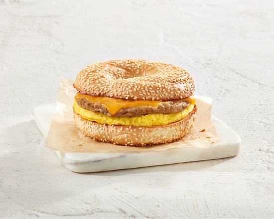 Sausage & Egg on a Bagel