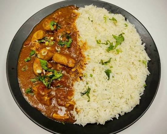 Boneless Chicken Curry with Rice
