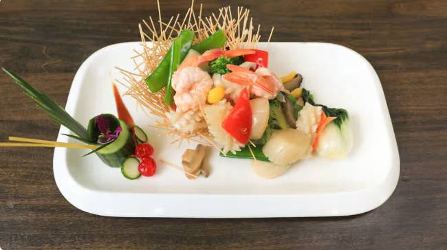 Seafood Bird’s Nest / Nid d’amour aux fruits de mer