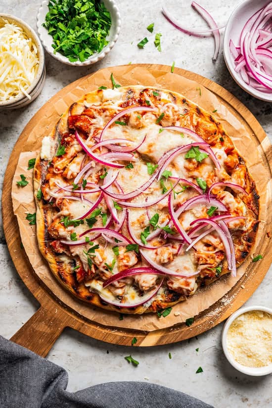 Pizza Poulet Barbecue | BBQ Chicken Pizza
