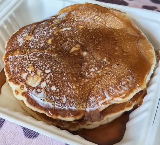 Pancakes, Eggs, & Bacon or Sausage