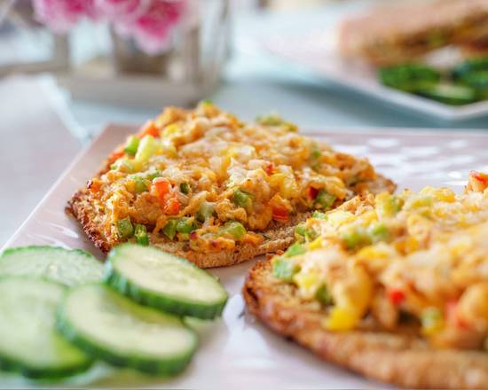 Chicken Masala open Sandwich