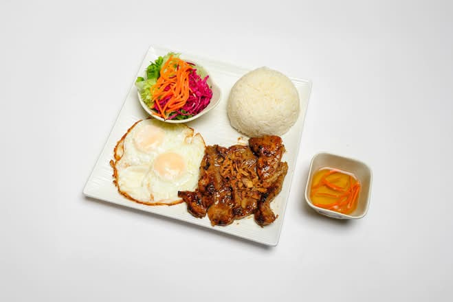 Grilled Lemongrass Pork Slices, and Fried Rice