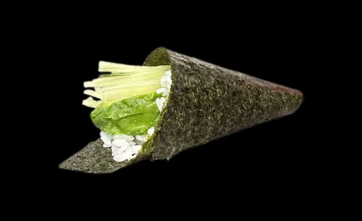 121. Avocado Cucumber Hand Roll