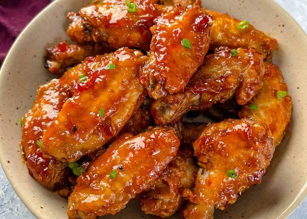 Korean Spicy Chicken Wings (8 pcs)