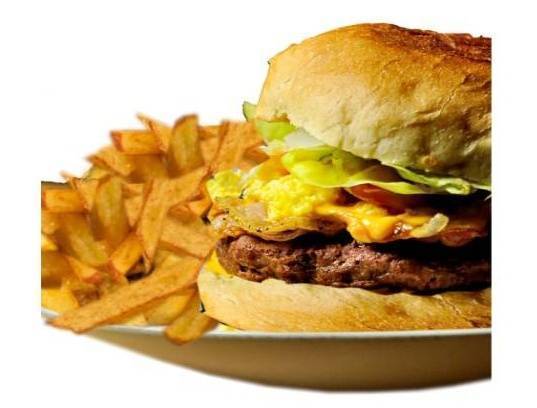 Veggie Burger with French Fries