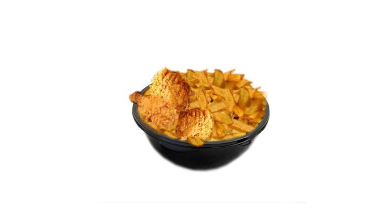 Fry Chicken With French Fries