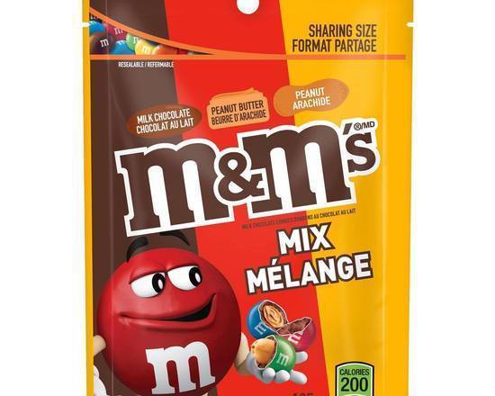 M&M  Milk Chocolate Candy Mix With Peanut Butter Flavour Bag, (109g)