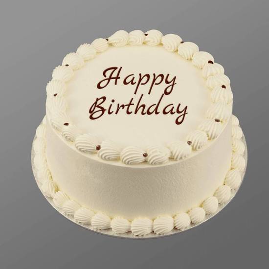 Fresh Cream Birthday cake 8''