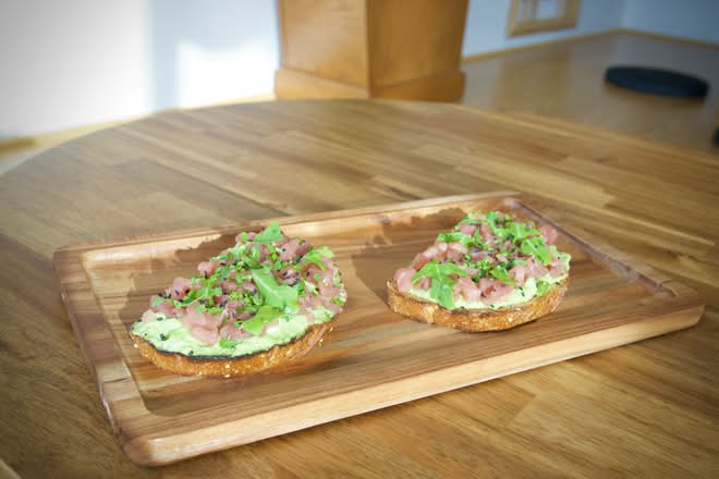 Ahi Tuna Avocado Toast