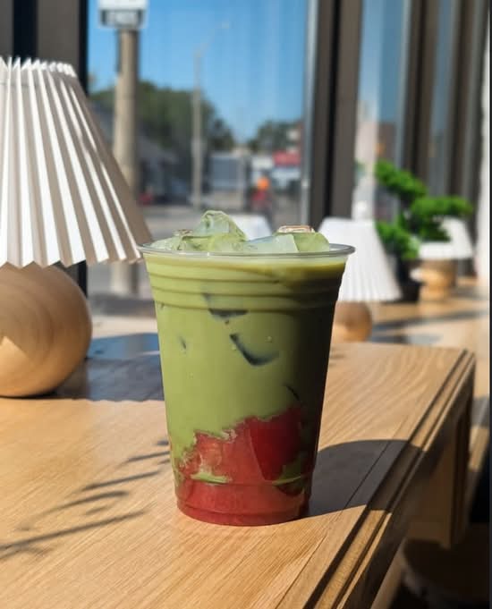 Strawberry Matcha Latte