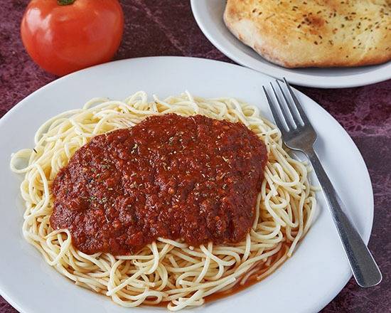 Pâtes spaghetti + pain à l'ail / Spaghetti Pasta