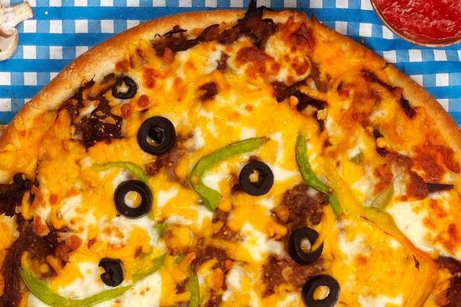 Roast Beef and Mushroom Pizza