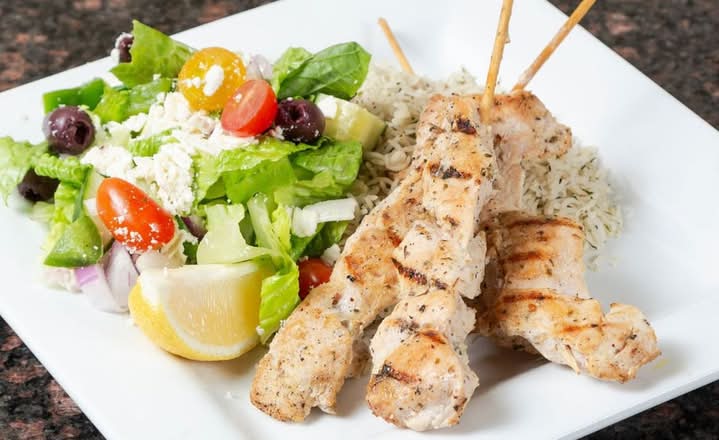 Chicken Souvlaki Dinner