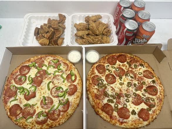 2 Large Pizzas (Family deal)