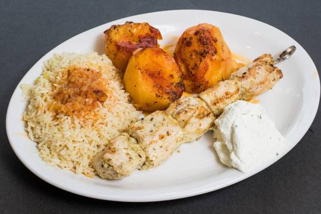 Chicken Souvlaki Dinner