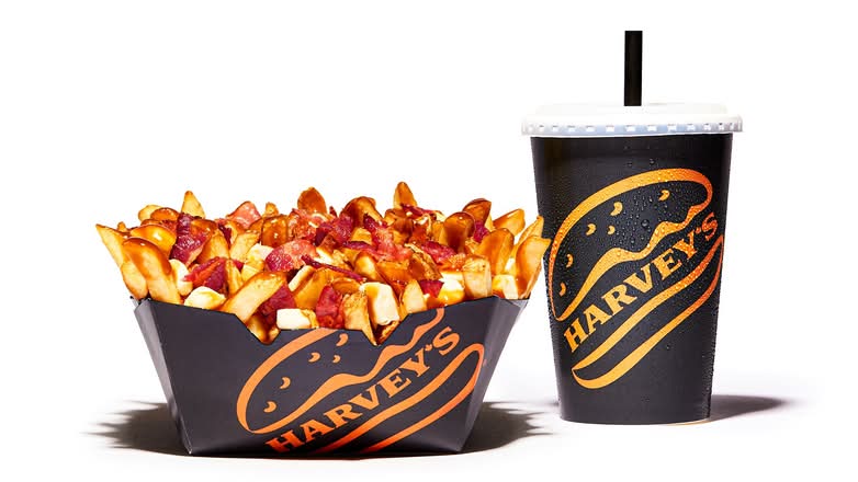 Regular Bacon Double Cheese Poutine Combo 850-1120 cals
