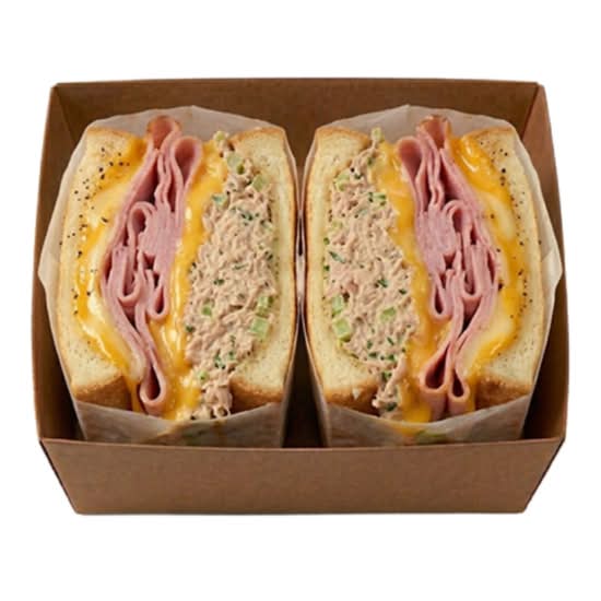 Ham and Tuna Melt Sandwich