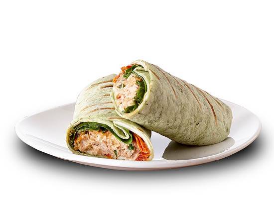 Wrap thon, pesto de tomates et zeste de citron / Tuna Wrap, Tomato Pesto, and Lemon Zest