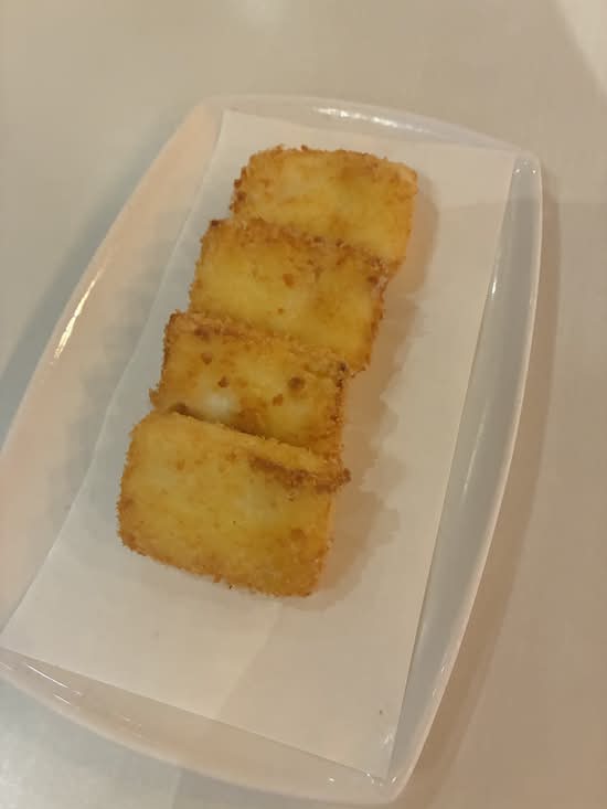 Deep fried coconut milk