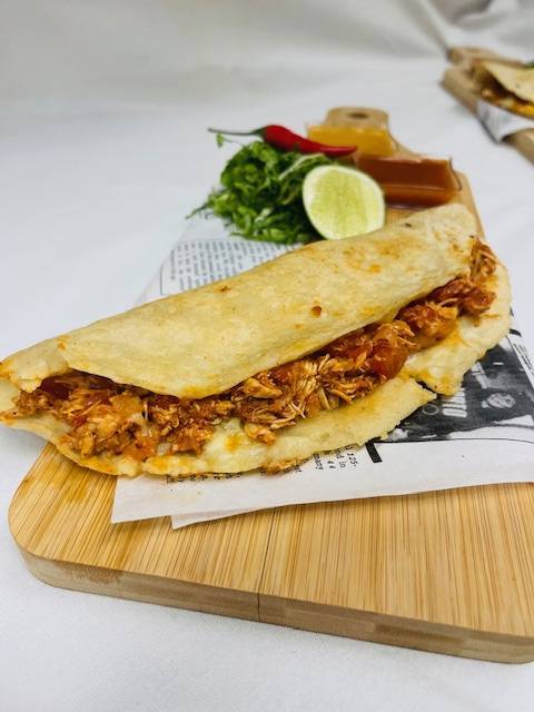 Quesadilla Machete (9")  Tinga de Pollo (Chicken)