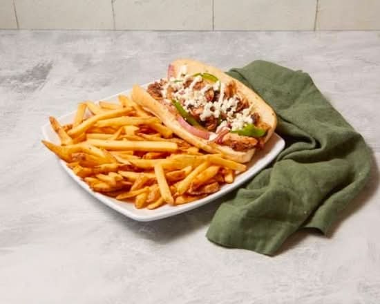 Greek Philly Cheesesteak