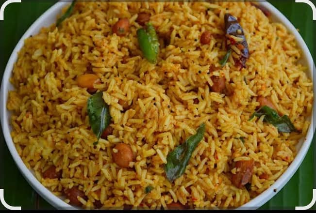 Tamarind Rice (Pulihora) Rice Bowl