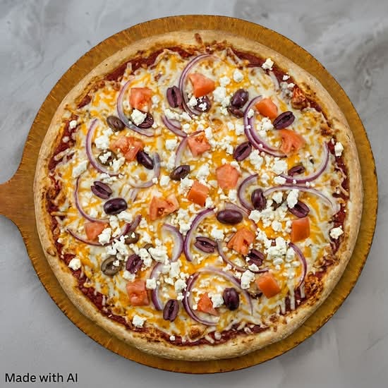 14" Large Meditteranean Veggie Pizza