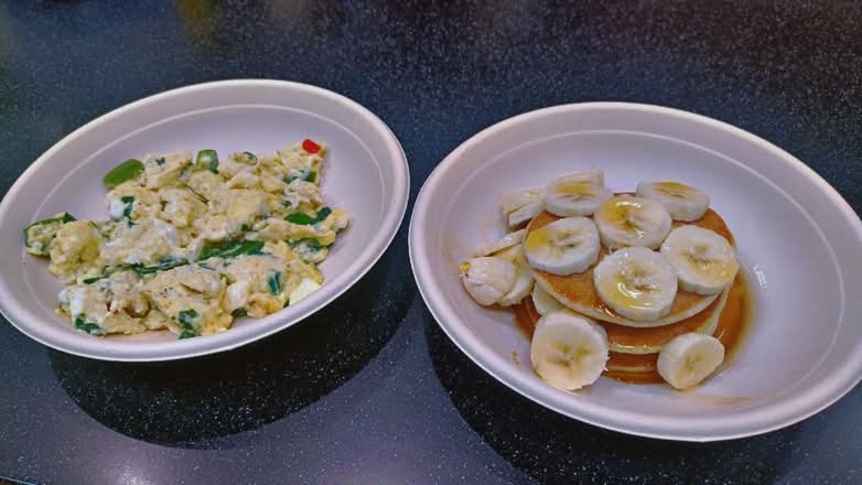 3 Protein Pancake & Scrambled egg