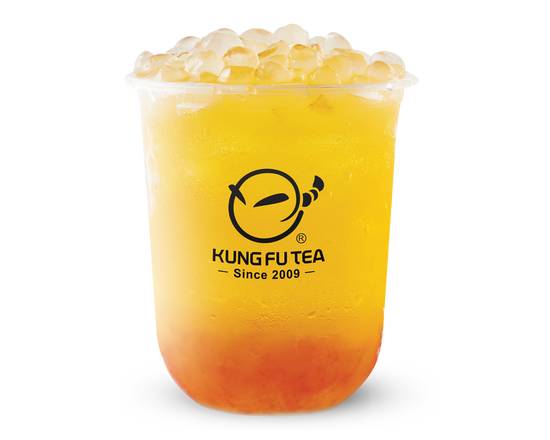 Grapefruit Green Tea with Agar Bubble