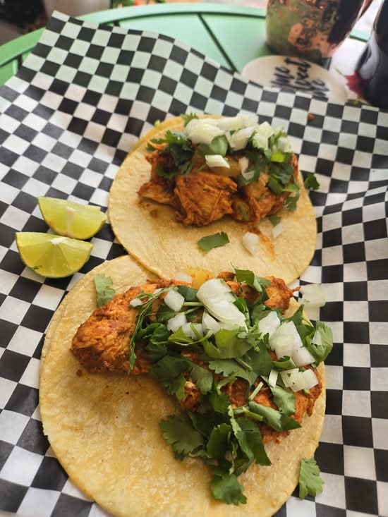 Chicken pastor taco