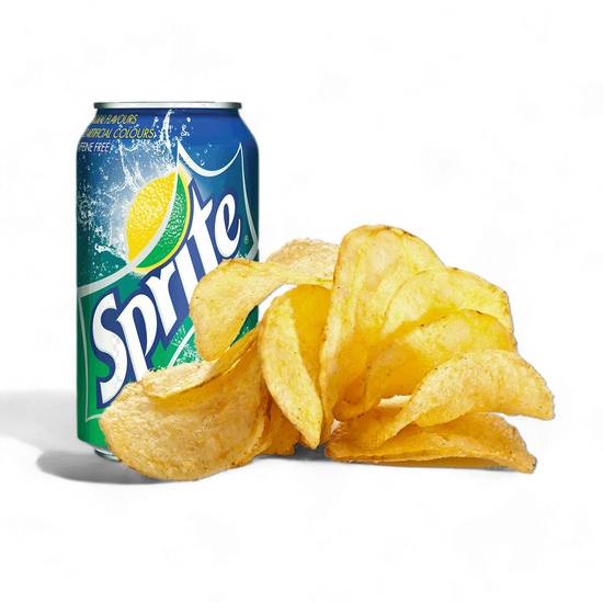 Potato Chips and Beverage