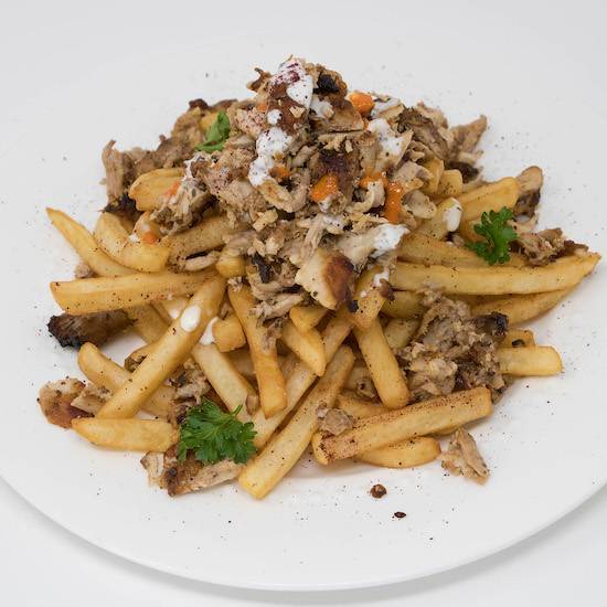 Chicken Shawarma with Fries (On the Chips)