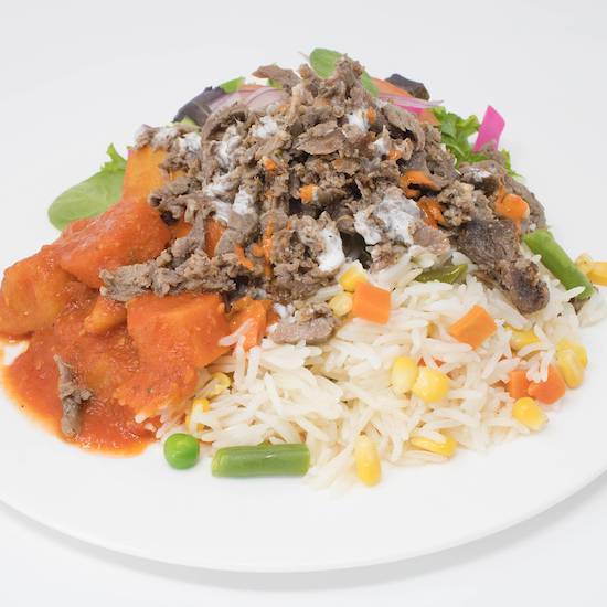 Dinner Platter - Beef Shawarma