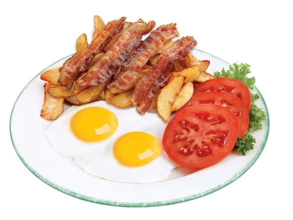 2 eggs, choice of accompaniment and potatoes