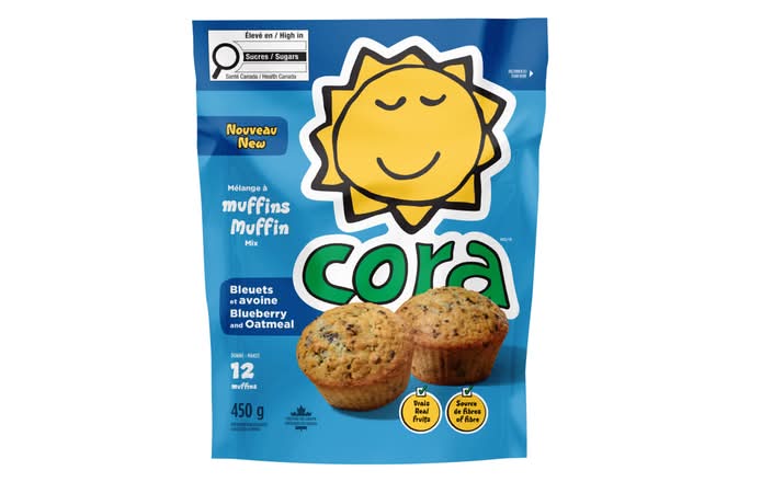 Cora Blueberry and oat muffin dry mix (450 g)