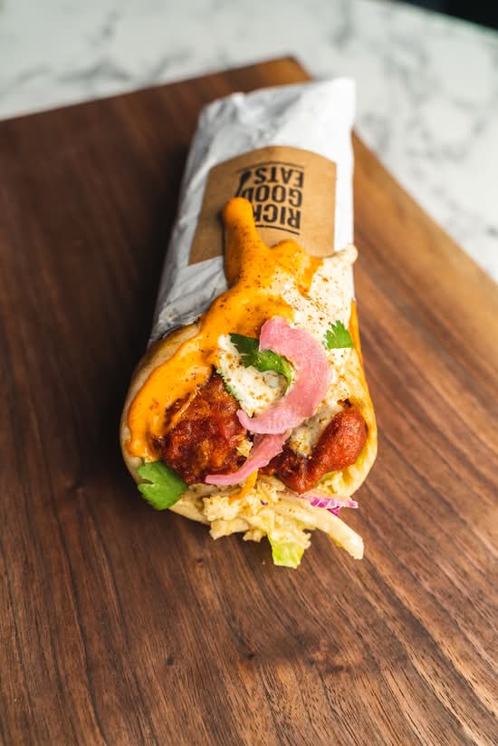 BBQ Soya Chaap Wrap