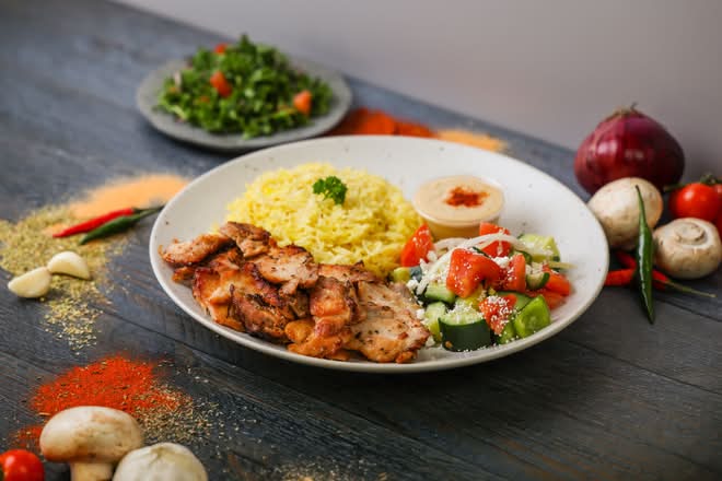 Chicken Rice Platter