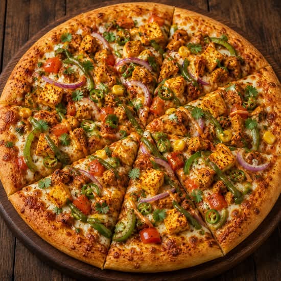 Desi Veg Indian Pizza (14 inch)