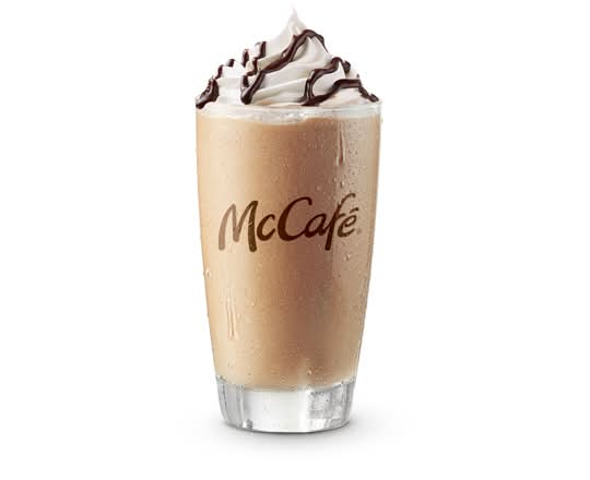 Med Coffee Frappé w/ Whipped Cream & Choc Drizzle [590.0 Cals]