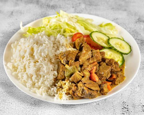 Curry Goat Meal - Large