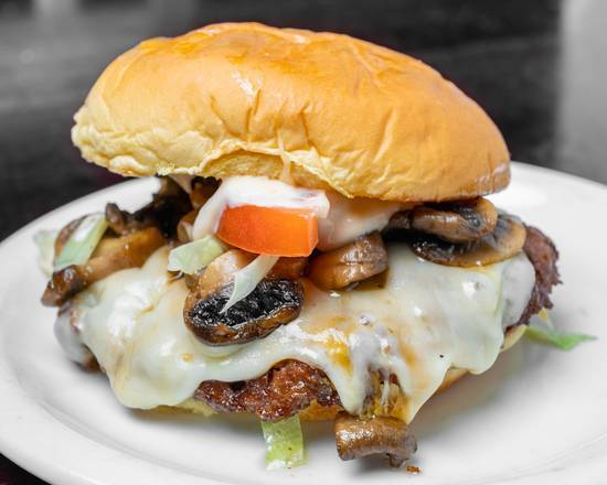 Mushroom Swiss Burger