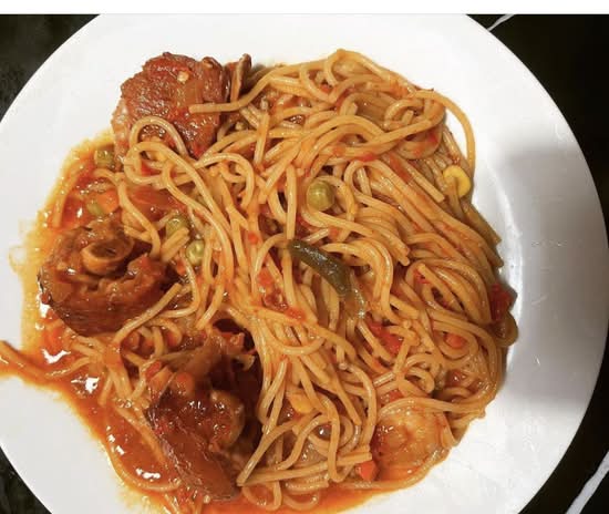Jollof Spaghetti