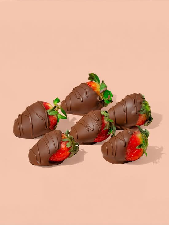 6 Chocolate Covered Strawberries