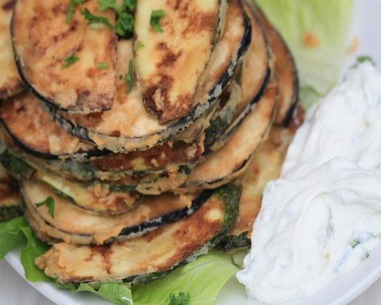 Aubergines frites / Fried Eggplant