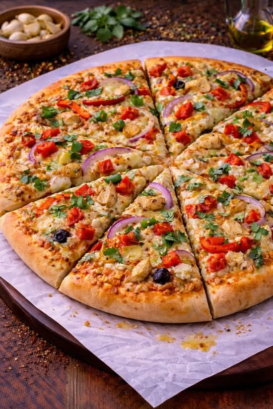 63.Shahi Vegetarian Pizza ( No paneer )